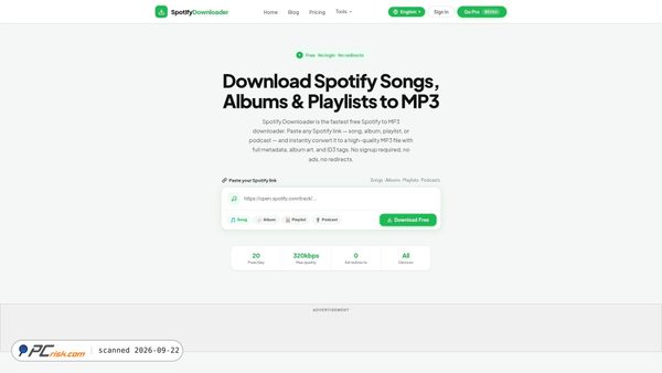 spotify-downloads.com screenshot