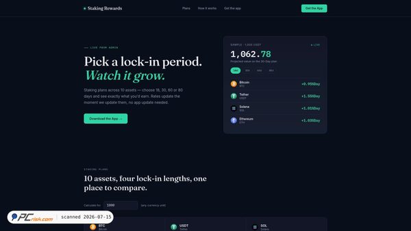 stakingrewards.online screenshot