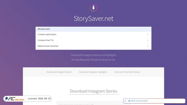 storysaver.net screenshot