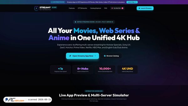 streamy.site.je screenshot
