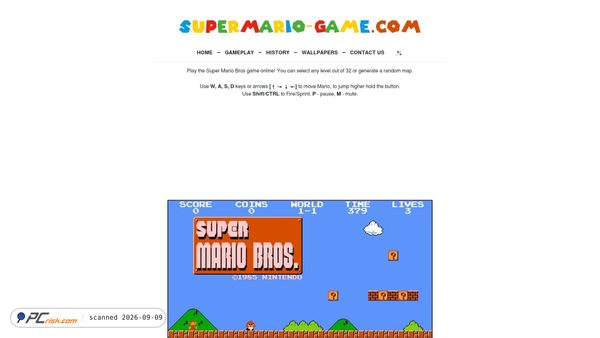supermario-game.com screenshot