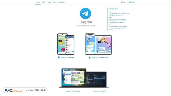 telegram.org screenshot
