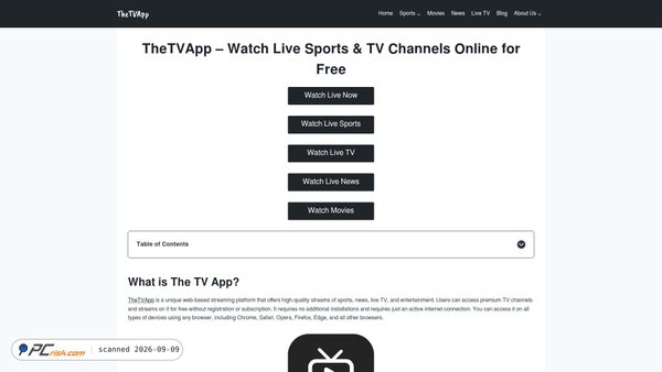 the-tvapp.com screenshot