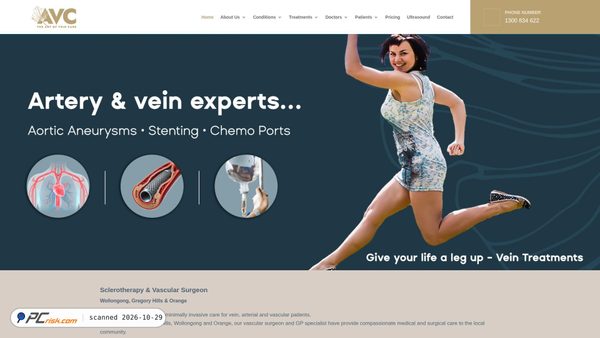 theartofveincare.com.au screenshot
