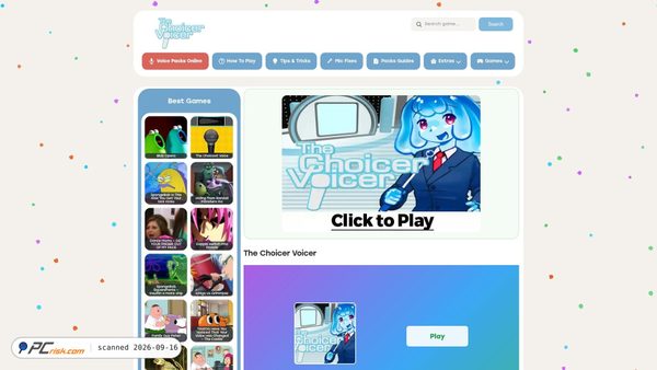 thechoicervoicergames.com screenshot