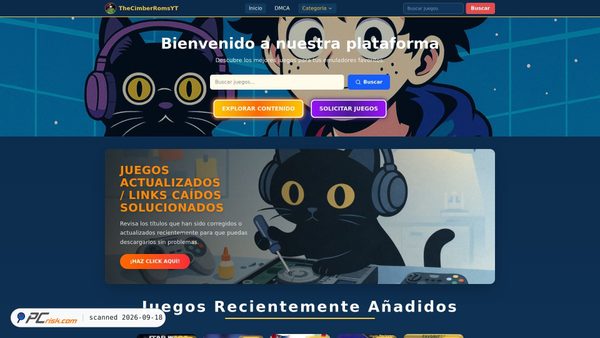 thecimberroms.com screenshot