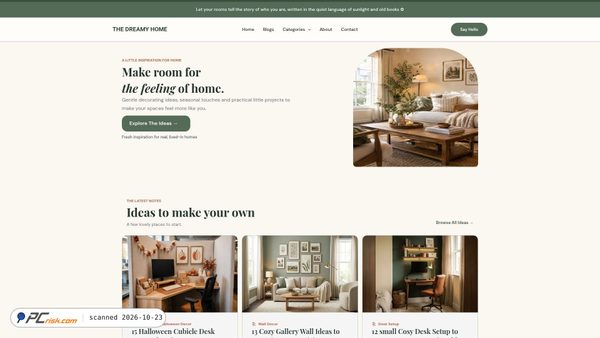 thedreamyhomespaces.com screenshot