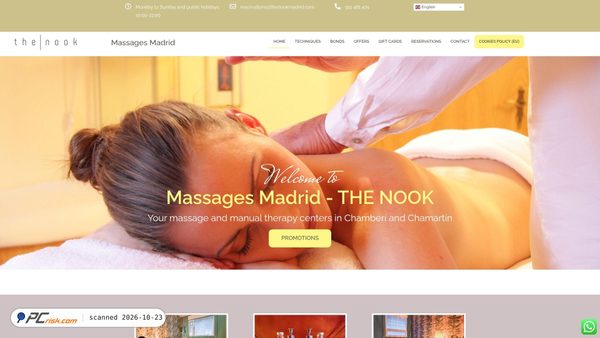 thenookmadrid.com screenshot