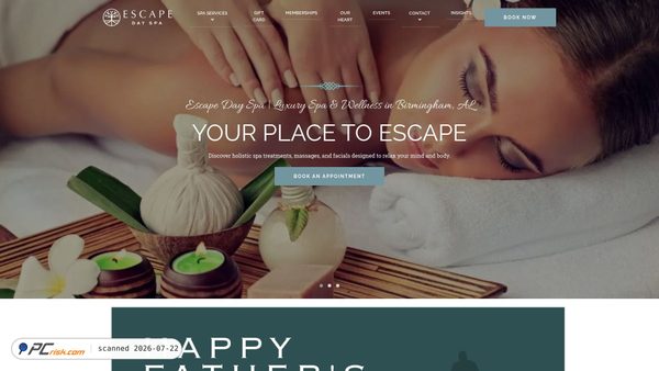 theplacetoescape.com screenshot