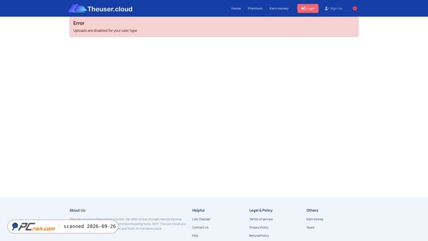 theuser.cloud screenshot