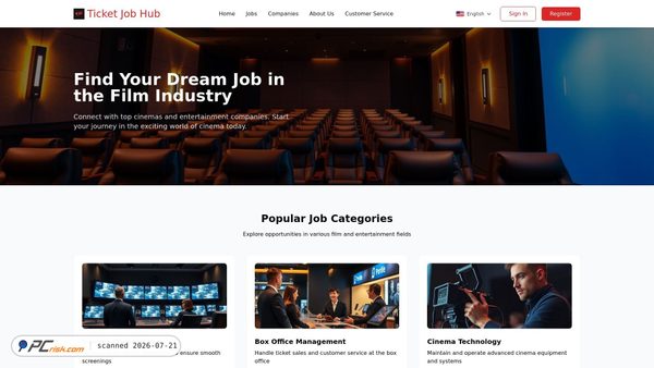 ticketjobhub.com screenshot