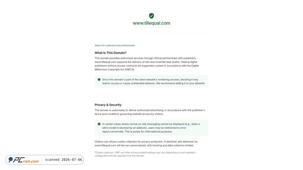 tillequal.com screenshot