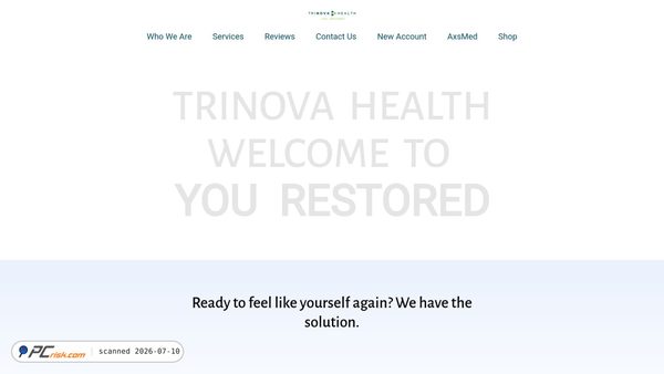 trinovahealth.com screenshot