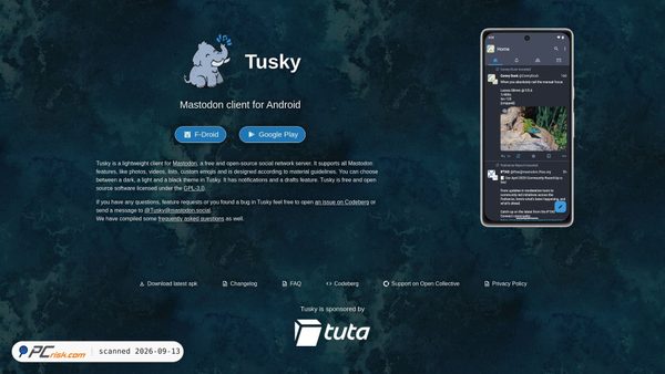 tusky.app screenshot