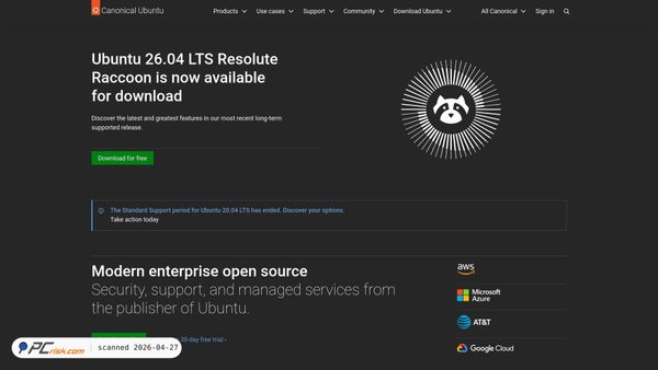 ubuntu.com screenshot