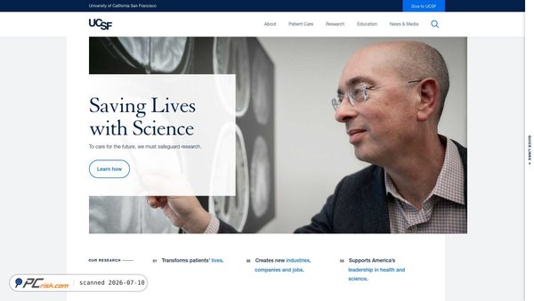 ucsf.edu screenshot