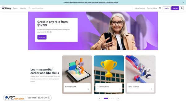 udemy.com screenshot