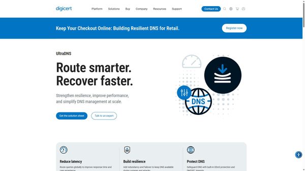 ultradns.com screenshot