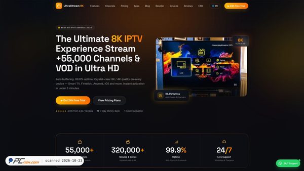 ultrastream8k.com screenshot