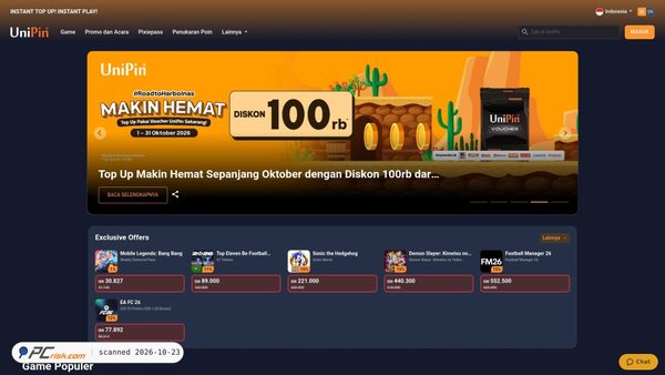 unipin.com screenshot