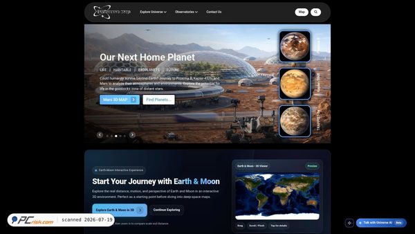 universemap.net screenshot