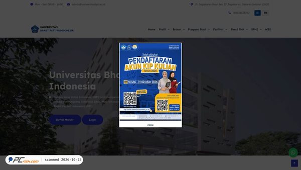 universitasbpi.ac.id screenshot