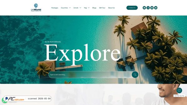 uniworldtravelandtours.com screenshot