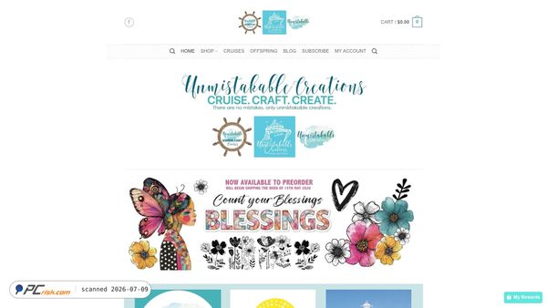 unmistakablecreations.com screenshot