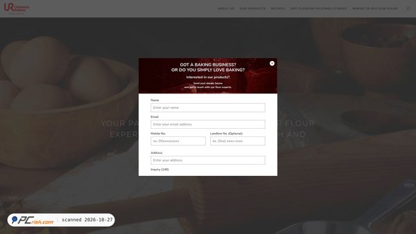 urcflour.com screenshot