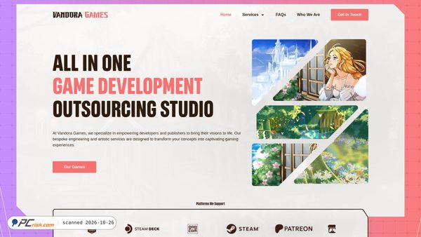 vandoragames.com screenshot