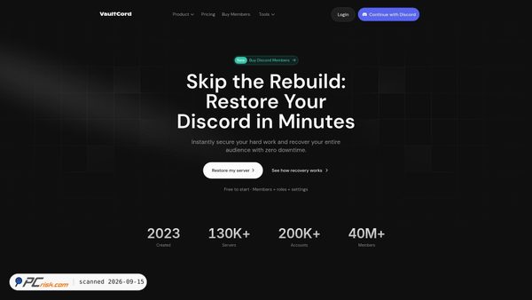 vaultcord.win screenshot