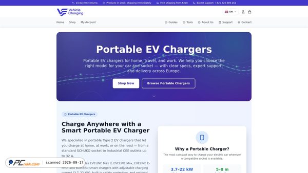 vehiclecharging.eu screenshot