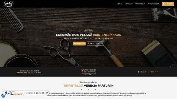 veneciaparturi.fi screenshot