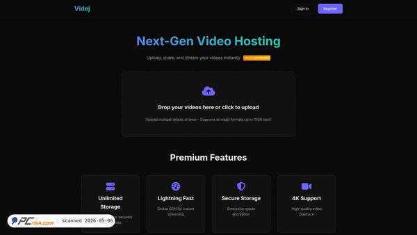 videj.com screenshot