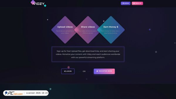 vidzy.org screenshot
