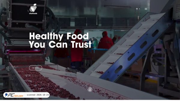 vitafoods.com screenshot