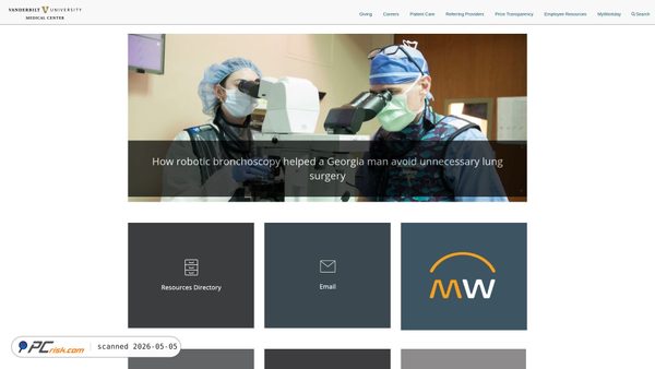 vumc.org screenshot