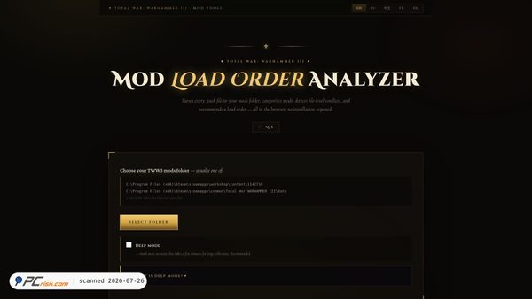 warhammer3-modstack-qte.netlify.app screenshot