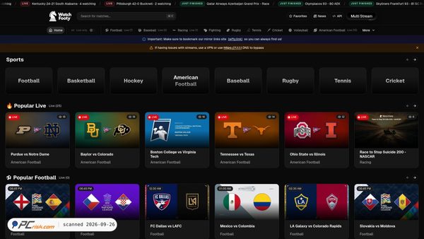 watchfooty.st screenshot