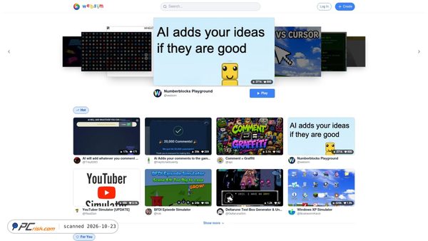 websim.com screenshot