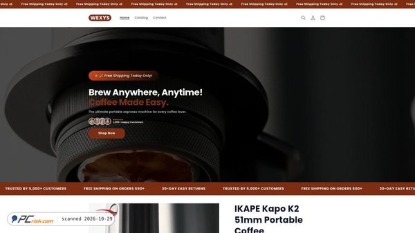 wexys.store screenshot