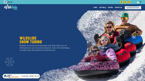 wildslidetahoe.com screenshot