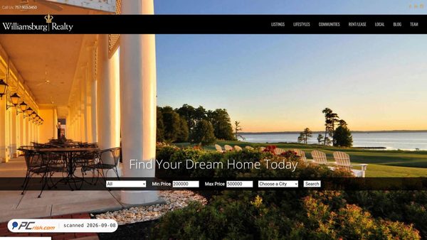 williamsburgrealtyofva.com screenshot