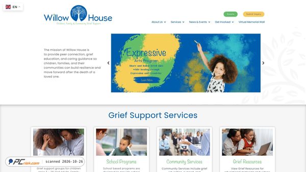 willowhouse.org screenshot