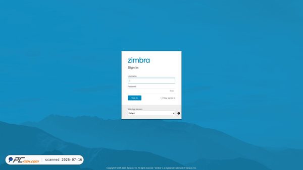 wmail-web-zimbra-authenticator-4ae.netlify.app screenshot