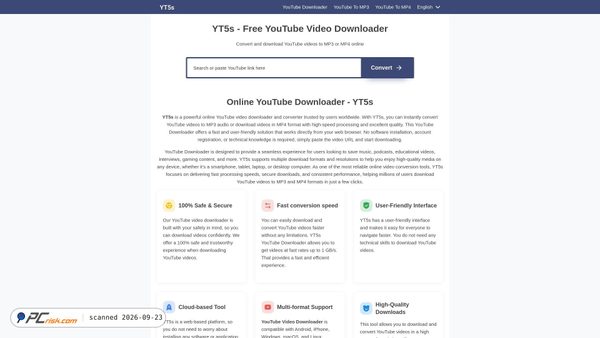 www-yt5s.com screenshot
