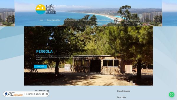 cabañasenalgarrobo.cl screenshot