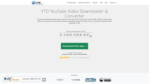ytddownloader.com screenshot