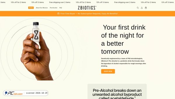 zbiotica.com screenshot