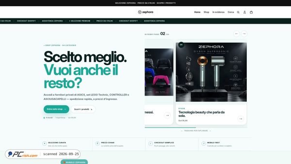 zephora.it screenshot